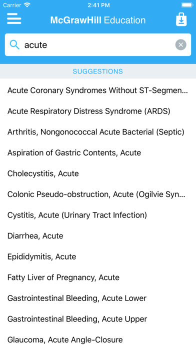 Quick Diagnosis & Treatment Screenshot
