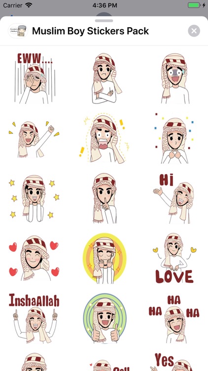 Muslim Boy Stickers Pack screenshot-4