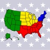 アメリカ合衆国の州：米国の首都、旗、地図に関する地理クイズ