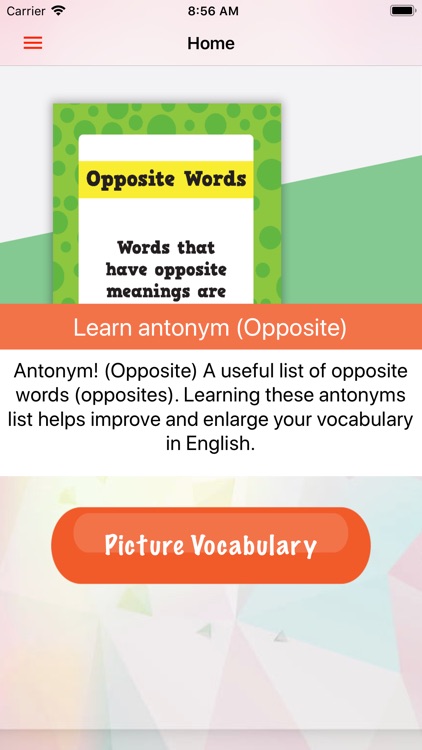 Opposites - Antonyms Vocabular