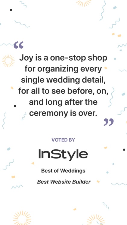 Joy - Wedding App & Website