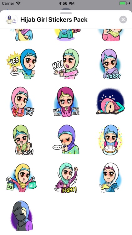 Hijab Girl Stickers Pack screenshot-7
