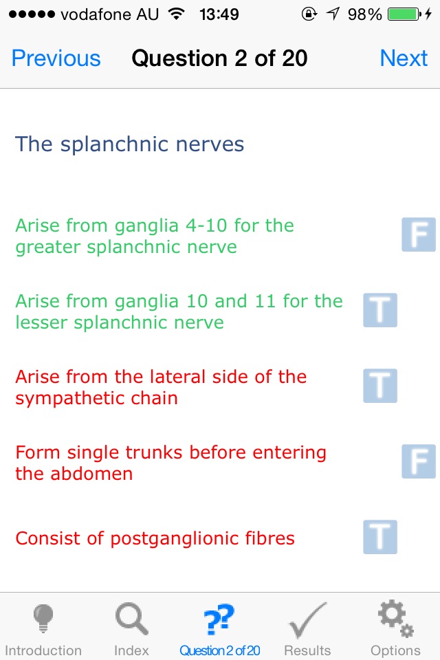 Anatomy MCQs screenshot 2