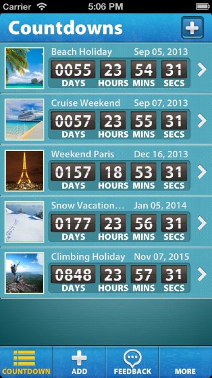 Holiday & Vacation Countdown