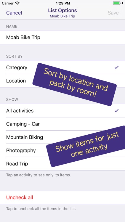 PackCheck Packing List screenshot-6