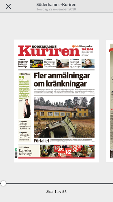 Söderhamns-Kuriren e-tidning screenshot 3