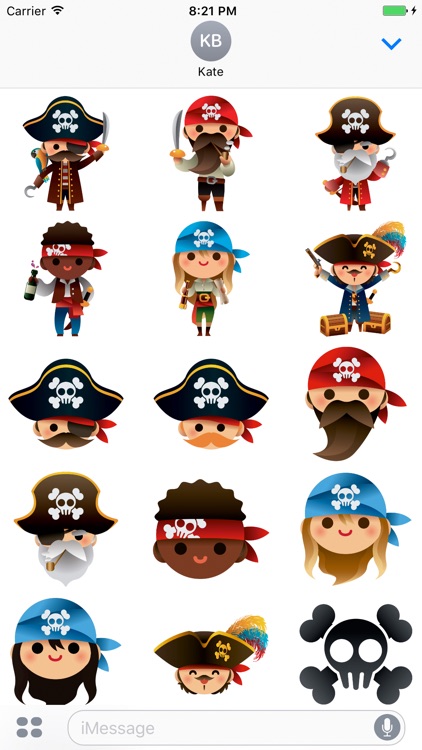 Piratemoji - Pirate Stickers