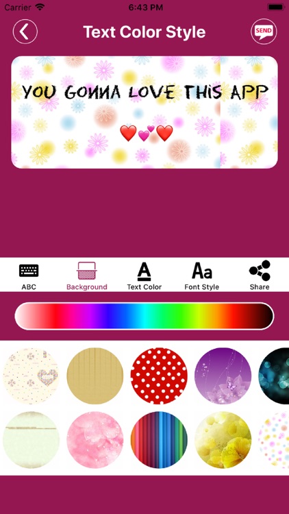 Color Text Message & Emoji Art