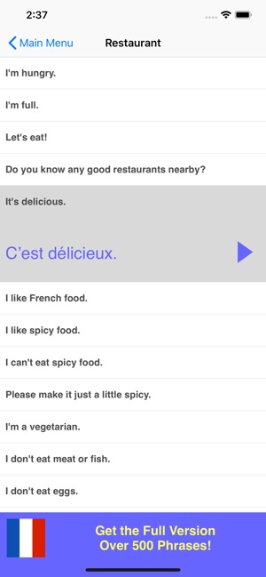 Speak French Phrasebook Lite(圖4)-速報App