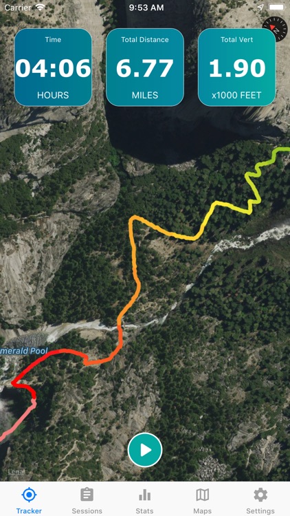 Topo Map & Hiking Tracker