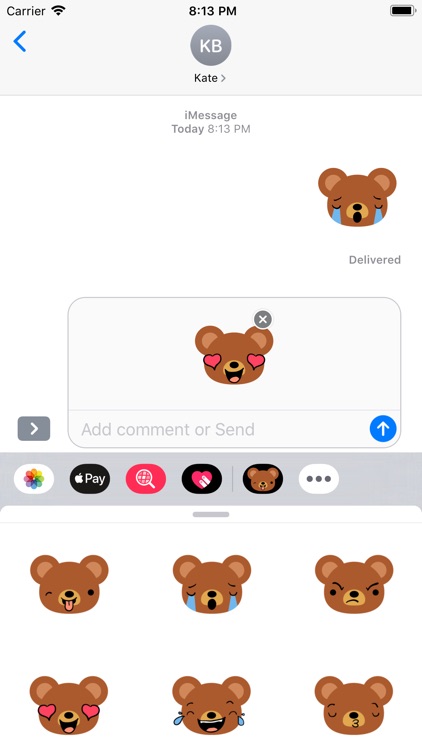 Bear Dry Sticker