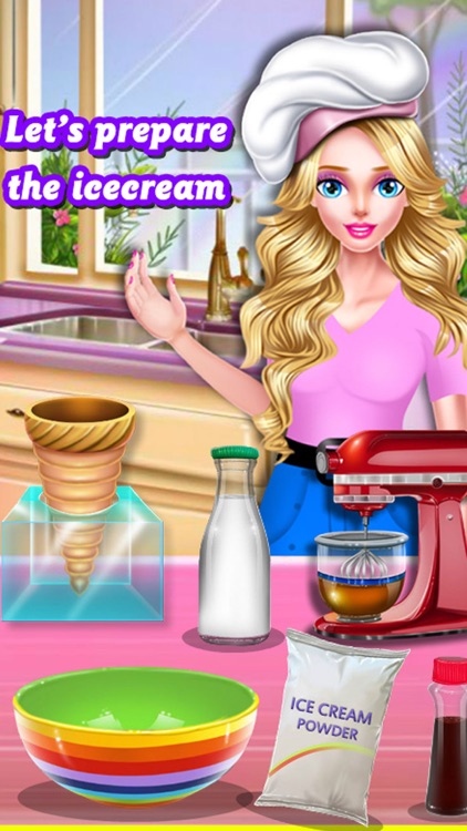 Home Made Rainbow Ice Cream screenshot-3