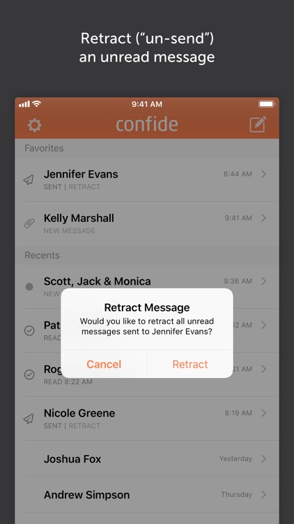 Confide screenshot-4