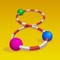 Sort the beads on a rope to complete the puzzle