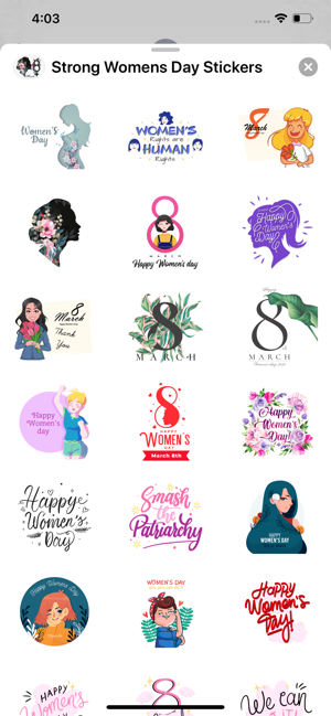 Strong Women's Day Stickers(圖2)-速報App