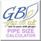 A natural gas pipe sizing calculator for metric copper, stainless and stainless semi rigid pipes (U