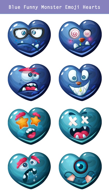 Monster Emoji Hearts