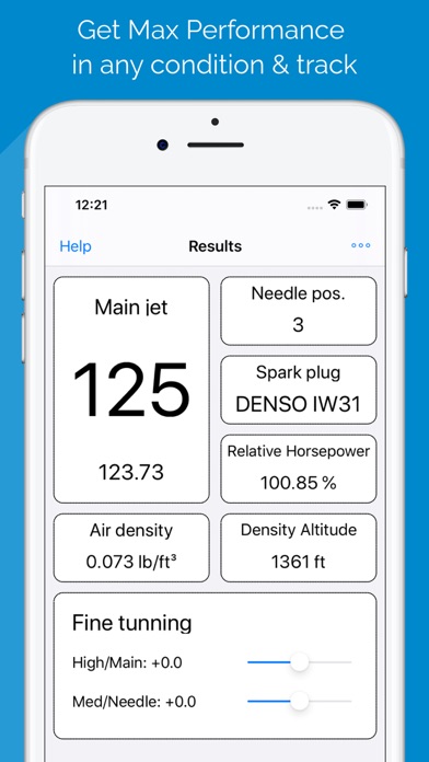 Jetting Max Kart for Rotax Max EVO Screenshot 1