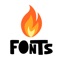 Fire Fonts is one of the best fonts keyboard apps on the App Store