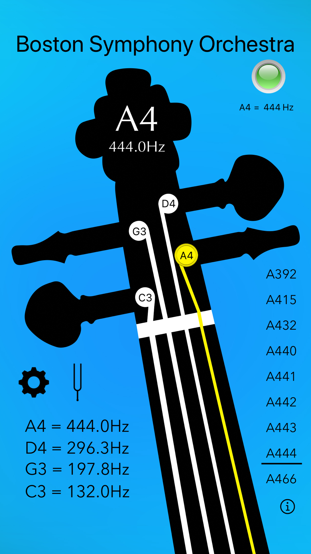 Viola Tuner Basic Free Download App for iPhone