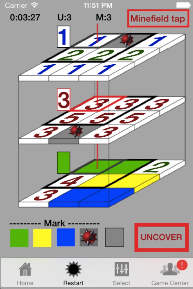 3 Level MineSweeper screenshot 4
