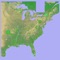 A 3D topo map of the Eastern USA