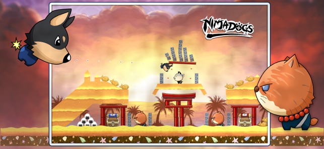 Ninja Dogs: Slingshot Shooter(圖2)-速報App