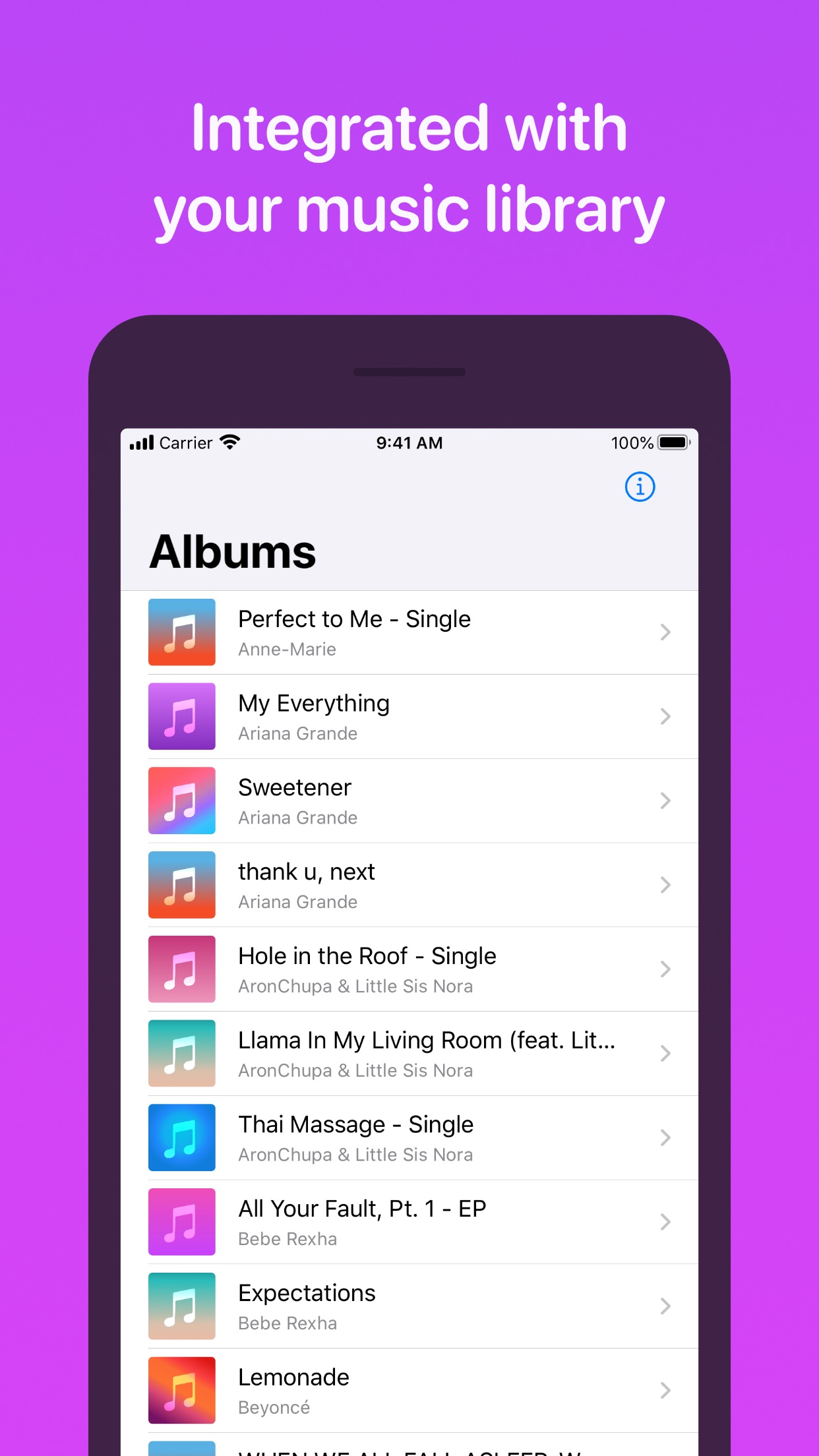 Screenshot do app MusicSmart