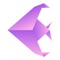 GIHITE-is a set of folded paper thousand paper cranes iMessage stickers