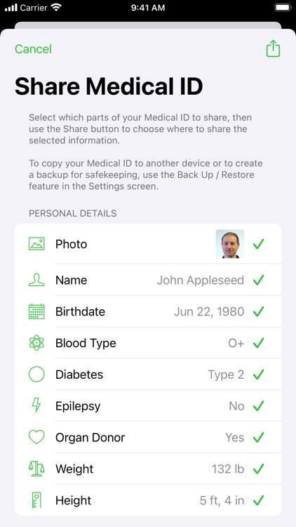 Medical ID Record screenshot-7