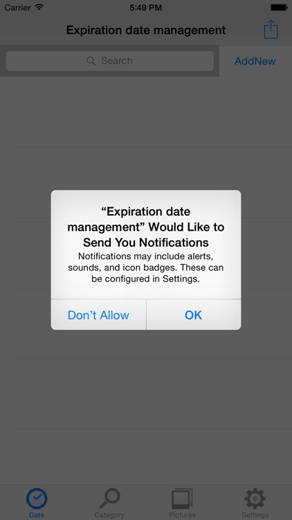 Expiration date management screenshot-0