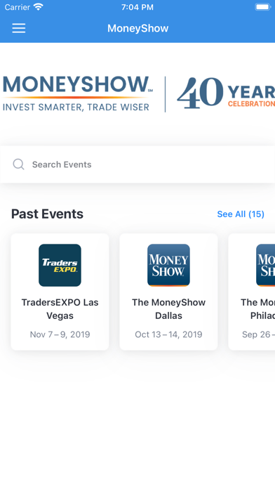 MoneyShow Events screenshot 2