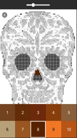 Game screenshot Skull Pixel Coloring Art apk