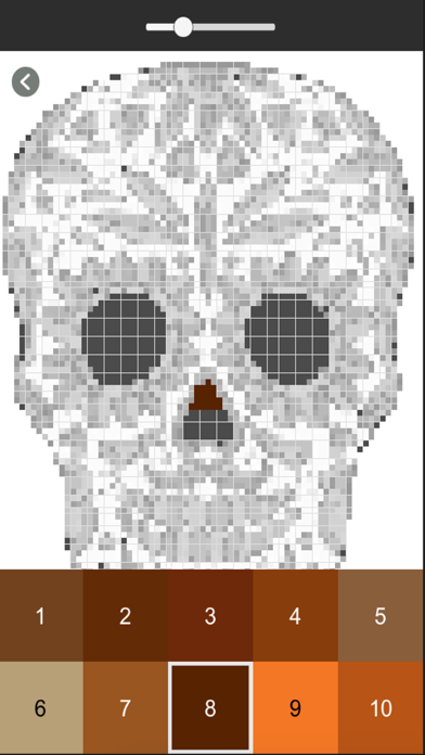 Skull Pixel Coloring Art screenshot 2