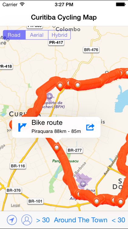 Curitiba Cycling Map