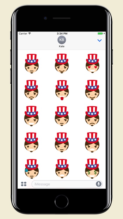 Uncle Sam - USA emoji pack