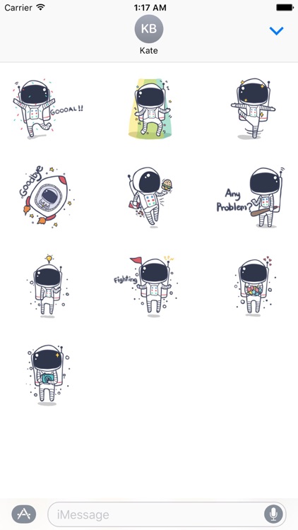 Happy Astronaut Sticker