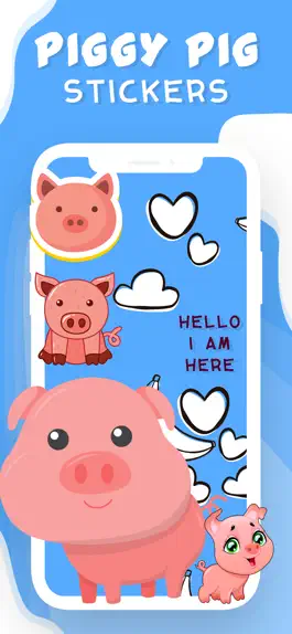 Game screenshot Adorable Piggy Pig Stickers apk