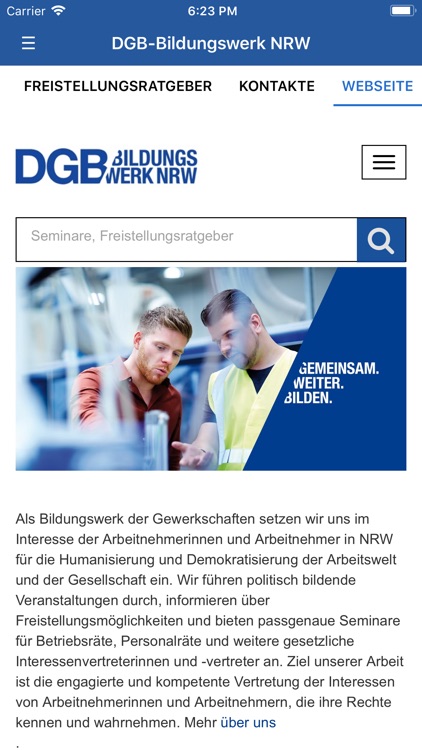 DGB Bildungswerk NRW Seminare screenshot-7