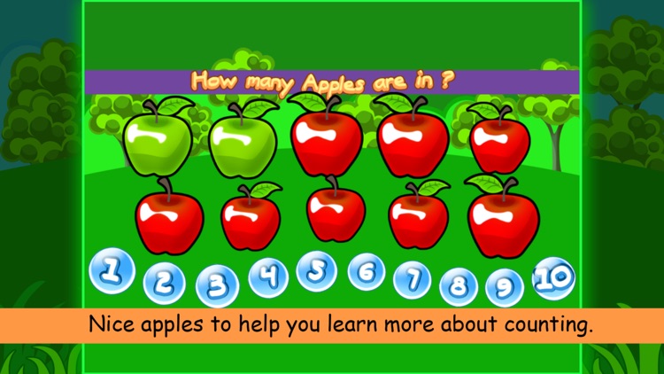 Count 123 numbers with Apples