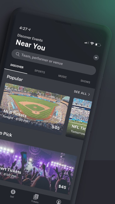 Gametime · Buy Tickets to Sports & Concert Events screenshot