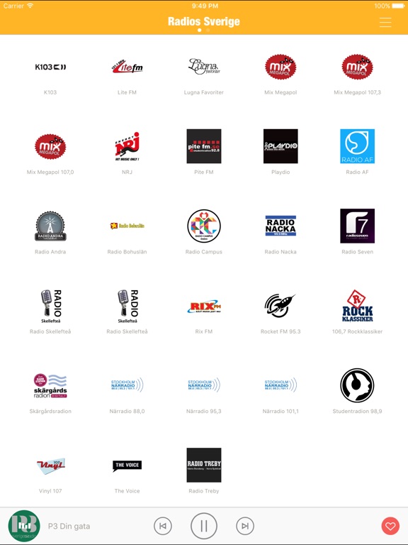 【图】Radios Sverige Live Stream FM(截图3)