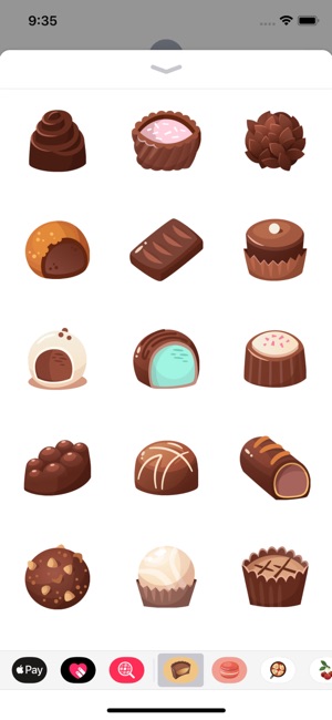 Chocolate Sweets Stickers(圖4)-速報App