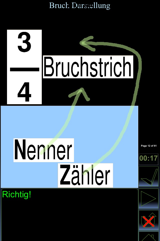 mathapp LU8 Bruchrechnen screenshot 3