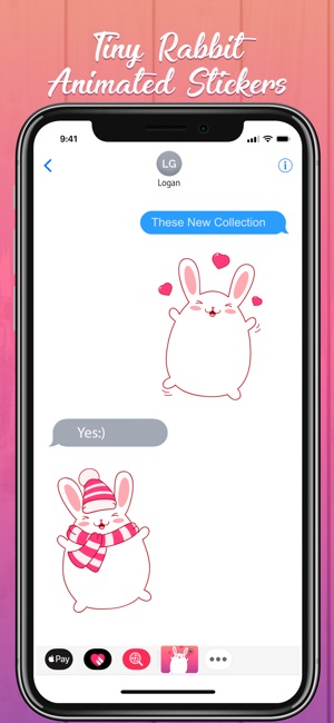 Animated Rabbits Emojis(圖4)-速報App