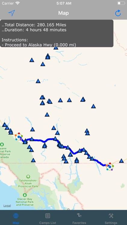 Yukon – Camping & RV spots