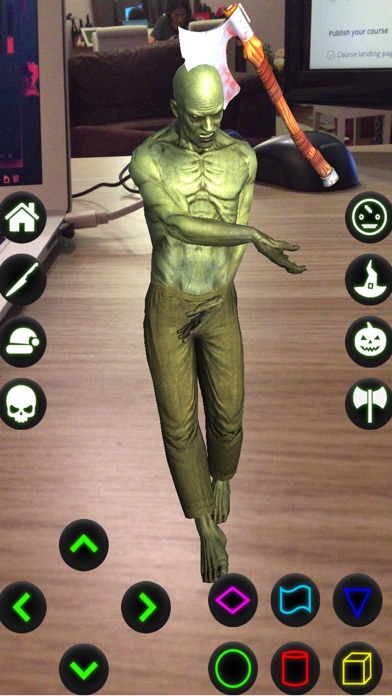 Green Alien Zombie Dance AR screenshot 4