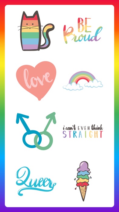 80+ Pride Love Sticker Pack screenshot 2