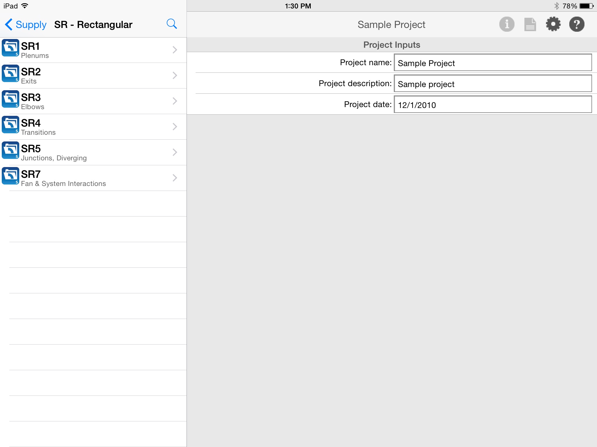 ASHRAE Duct Fitting Database screenshot 3