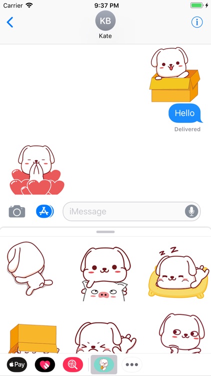 Labrador Dog Animated Stickers